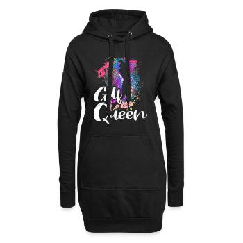 Golf Queen Golferin Golf Königin Golfeur - Sweat-shirt à capuche long Femme - noir - Devant