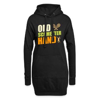 Vieux Schmetterhand Tennis Grand-père Tennis Papa - Sweat-shirt à capuche long Femme - noir - Devant