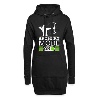 Archery Mode On Bogenschießen Compoundbogen - Hoodie-Kleid - Schwarz - Vorne