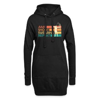 Aim Shooting Swearing Archery Archery Archery - Hoodie Dress - black - Front