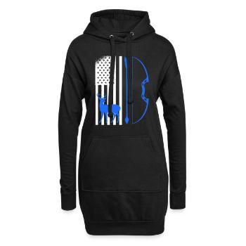 Archer Hunter USA Archery - Hoodie Dress - black - Front