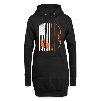Archer Hunter USA Archery - Hoodie Dress - black - Front