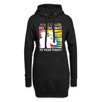 Quelle couleur voulez-vous porter aujourd’hui? Paintball - Sweat-shirt à capuche long Femme - noir - Devant