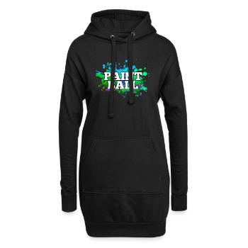 Paintball - Sweat-shirt à capuche long Femme - noir - Devant