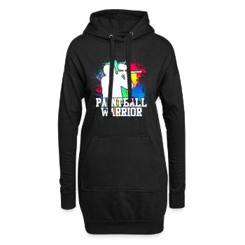 Paintball Warrior Paintballer - Sweat-shirt à capuche long Femme - noir - Devant