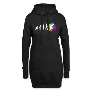 Paintball Evolution Paintballer - Sweat-shirt à capuche long Femme - noir - Devant