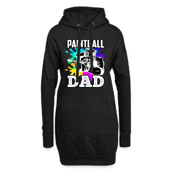 Paintball Papa Paintballer Papa Joueur de Paintball - Sweat-shirt à capuche long Femme - noir - Devant