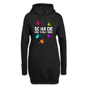 Schade leider daneben Paintballspieler - Hoodie-Kleid - Schwarz - Vorne
