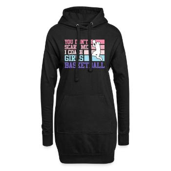Entraîneur de basket-ball féminin - Sweat-shirt à capuche long Femme - noir - Devant