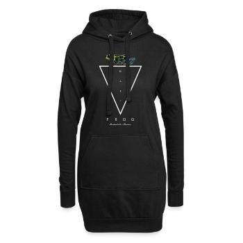 Mimische Pfeilgiftfrosch Ranitomeya Imitator - Hoodie-Kleid - Schwarz - Vorne