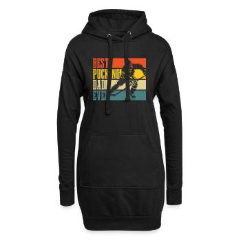 Bester Verdammter Vater Aller Zeiten Für - Hoodie-Kleid - Schwarz - Vorne