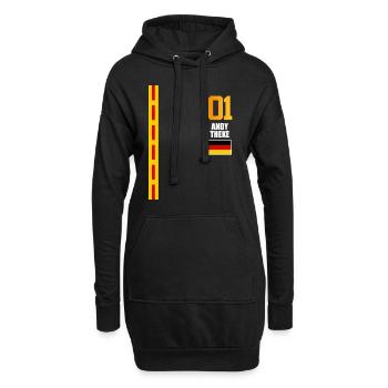 Sauftrikot Deutschland Andy Theke - Hoodie-Kleid - Schwarz - Vorne