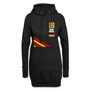 Sauftrikot Deutschland Mark Vodka - Hoodie-Kleid - Schwarz - Vorne