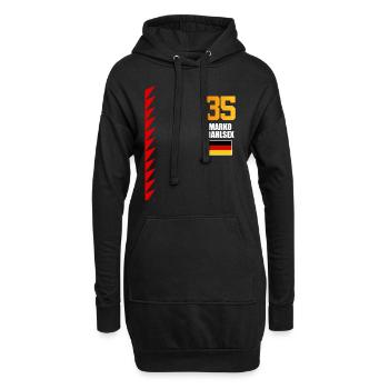 Sauftrikot Deutschland Marko Rahlsex - Hoodie-Kleid - Schwarz - Vorne