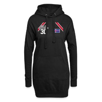 Sauftrikot Island Kris Jan Steifenson - Hoodie-Kleid - Schwarz - Vorne