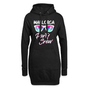 Mallorca Party Crew Malle Party Crew - Sweat-shirt à capuche long Femme - noir - Devant