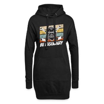 Be Legendary Hockey Eishockey - Hoodie-Kleid - Schwarz - Vorne