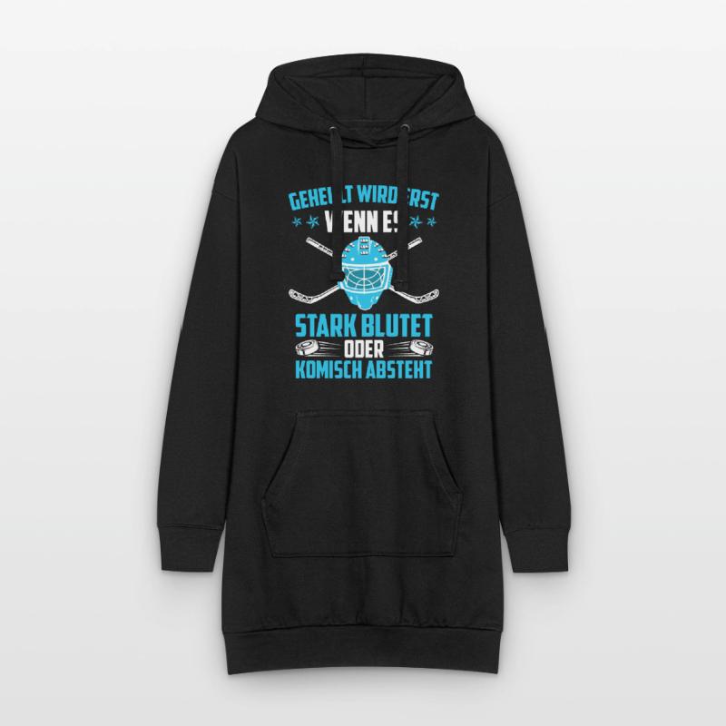 Geheult wird wenn es blutet oder komisch absteht Hoodie-Kleid
