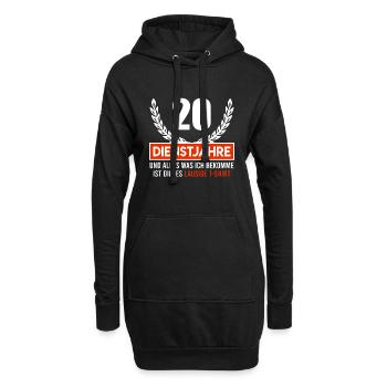 Dienstjubiläum 20 Jahre Firmenjubiläum - Hoodie-Kleid - Schwarz - Vorne