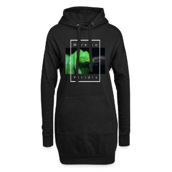 Morelia Viridis Snake Keeper Green Tree Python - Hoodie Dress - black - Front