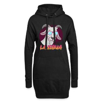 Lausbub - Hoodie-Kleid - Schwarz - Vorne