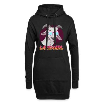 Lausmadl Lausmädchen - Hoodie-Kleid - Schwarz - Vorne
