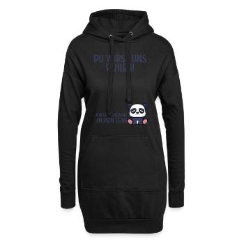 Jobwechsel Kollege Teamkollege neuer Job - Hoodie-Kleid - Schwarz - Vorne