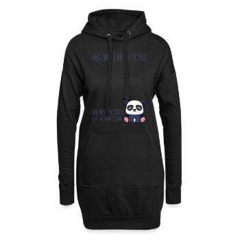 Changement d’emploi collègue coéquipier nouvel emploi - Sweat-shirt à capuche long Femme - noir - Devant