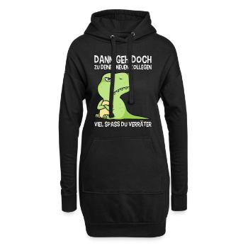 Jobwechsel Abschied Kollege Abteilungswechsel - Hoodie-Kleid - Schwarz - Vorne