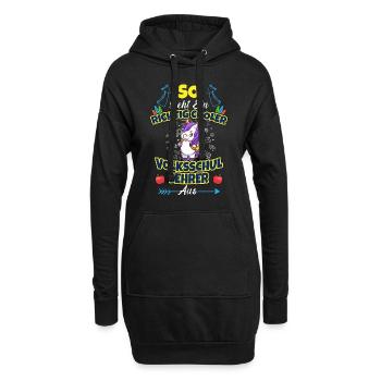 Volksschullehrer Volksschule Lehrkraft Lehrer - Hoodie-Kleid - Schwarz - Vorne