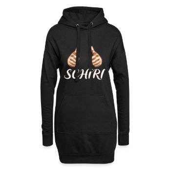 Schiri Schiedsrichter - Hoodie-Kleid - Schwarz - Vorne
