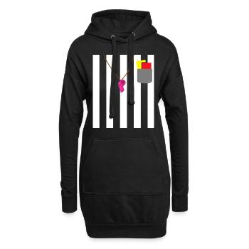 Tenue d’arbitre Devise Party Shiri - Sweat-shirt à capuche long Femme - noir - Devant