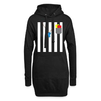 Tenue d’arbitre Devise Party Shiri - Sweat-shirt à capuche long Femme - noir - Devant