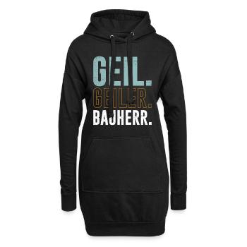 Geil Geiler Bauherr Eigenheim Häuslebauer - Hoodie-Kleid - Schwarz - Vorne
