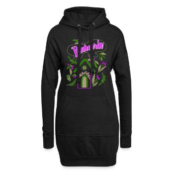 Bauherrin Eigenheim Damen - Hoodie-Kleid - Schwarz - Vorne