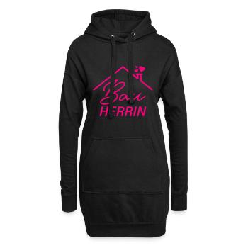 Bauherrin Eigenheim Richtfest Bauherrin - Hoodie-Kleid - Schwarz - Vorne