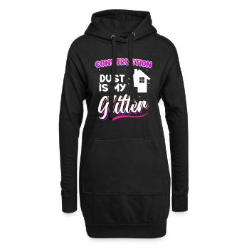 Client Builder Baustaub Eigenheim - Hoodie Dress - black - Front