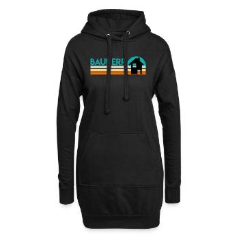 Bauherr Eigenheim Richtfest - Hoodie-Kleid - Schwarz - Vorne