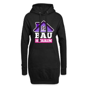 Bauherrin - Hoodie-Kleid - Schwarz - Vorne