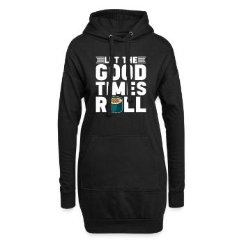 Let The Good Times Roll Sushi Japan Culture - Hoodie-Kleid - Schwarz - Vorne