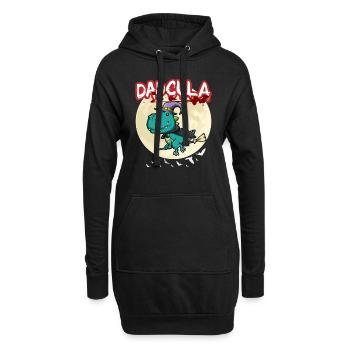 Dadcula Dracula Vampire Papa Drôle Fête d’Halloween - Sweat-shirt à capuche long Femme - noir - Devant