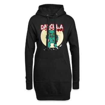 Dadcula Dracula Vampire Papa Drôle Fête d’Halloween - Sweat-shirt à capuche long Femme - noir - Devant