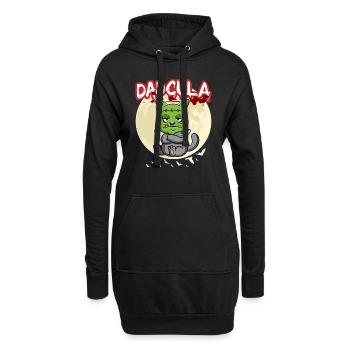 Dadcula Dracula Vampire Papa Drôle Fête d’Halloween - Sweat-shirt à capuche long Femme - noir - Devant