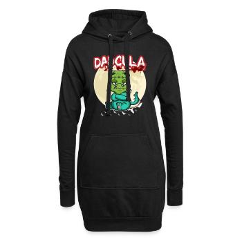 Dadcula Dracula Vampire Papa Drôle Fête d’Halloween - Sweat-shirt à capuche long Femme - noir - Devant