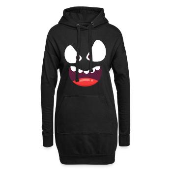 Halloween Geister - Hoodie-Kleid - Schwarz - Vorne