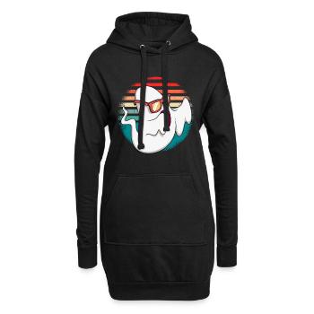 Ghost Hour Halloween Ghost - Hoodie Dress - black - Front