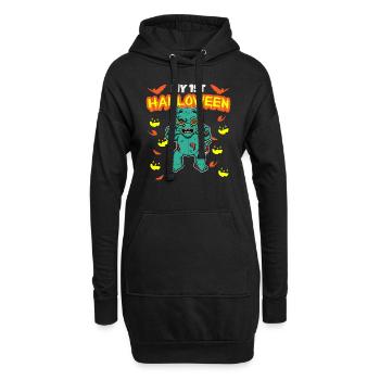 My First Halloween Scary Hallow's Eve Birthday - Hoodie-Kleid - Schwarz - Vorne