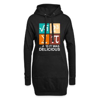 I ate some pie - Hoodie-Kleid - Schwarz - Vorne