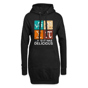 I ate some pie - Hoodie-Kleid - Schwarz - Vorne
