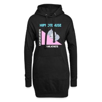 Hippotenuse Algebra Analysis - Hoodie-Kleid - Schwarz - Vorne